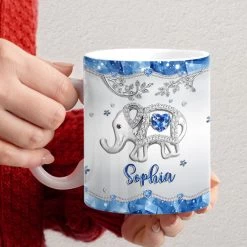 Personalized Elephant Mug Just A Girl Who Loves Elephants -Gift Series Store Personalized Elephant Mug Just A Girl Who Loves Elephants 3
