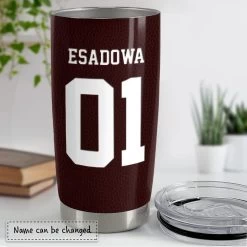 Personalized Football Tumbler UniForm Custom For Men Boy Sport Lover -Gift Series Store Personalized Football Tumbler UniForm Custom For Men Boy Sport Lover 3
