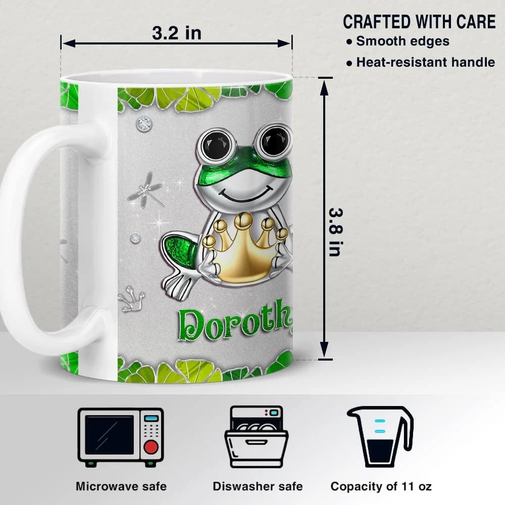 Personalized Frog Mug Jewelry Style 5 Personalized Frog Mug Jewelry Style - Image 3