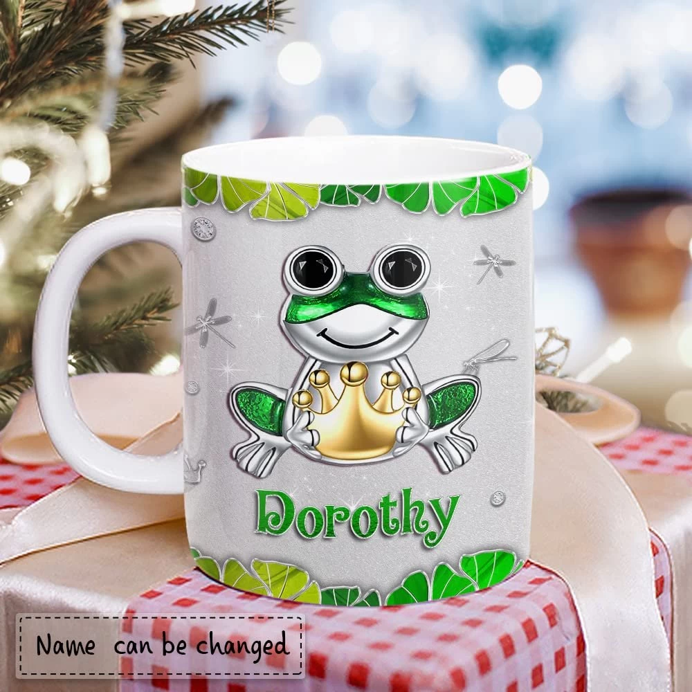Personalized Frog Mug Jewelry Style 7 Personalized Frog Mug Jewelry Style - Image 5