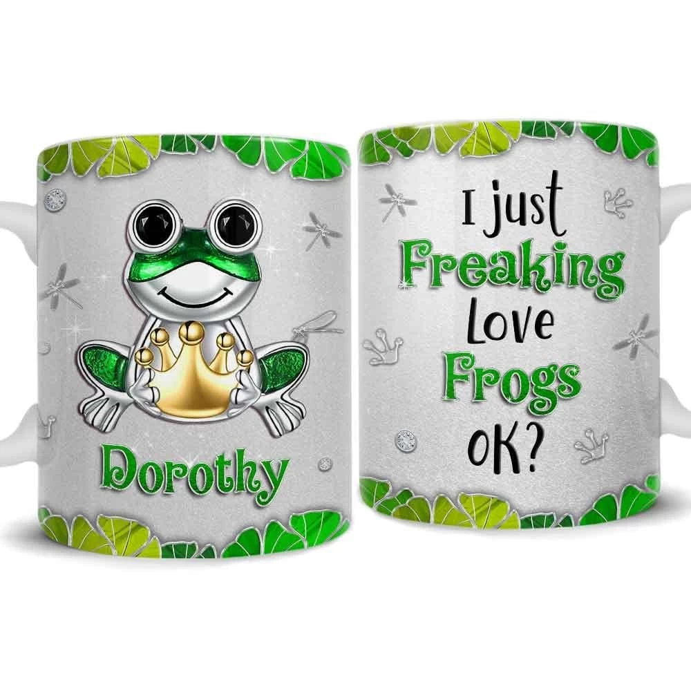 Personalized Frog Mug Jewelry Style 3 Personalized Frog Mug Jewelry Style