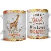 Personalized Giraffe Mug Just A Girl Loves Giraffes -Gift Series Store Personalized Giraffe Mug Just A Girl Loves Giraffes