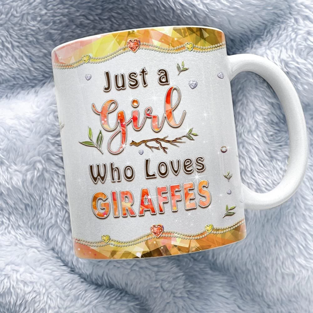 Personalized Giraffe Mug Just A Girl Loves Giraffes 6 Personalized Giraffe Mug Just A Girl Loves Giraffes - Image 4