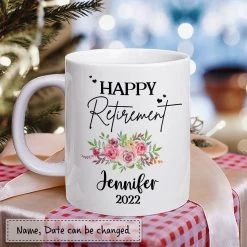 Personalized Happy Retirement Mug -Gift Series Store Personalized Happy Retirement Mug 2