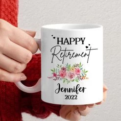 Personalized Happy Retirement Mug -Gift Series Store Personalized Happy Retirement Mug 4