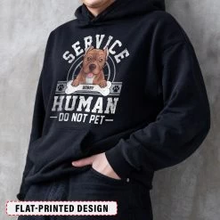 Personalized Hoodie For Dog Lover Service Human Do Not Pet -Gift Series Store Personalized Hoodie For Dog Lover Service Human Do Not Pet 2
