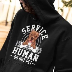 Personalized Hoodie For Dog Lover Service Human Do Not Pet -Gift Series Store Personalized Hoodie For Dog Lover Service Human Do Not Pet 4