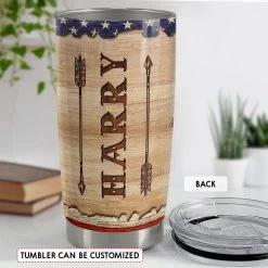 Personalized Hunting Tumbler Hunting Rules Wood Drawing -Gift Series Store Personalized Hunting Tumbler Hunting Rules Wood Drawing 3