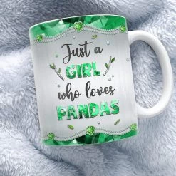 Personalized Just A Girl Who Loves Pandas Mug -Gift Series Store Personalized Just A Girl Who Loves Pandas Mug 3