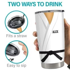 Personalized Karate Nutrition Facts Tumbler With Customize Name -Gift Series Store Personalized Karate Nutrition Facts Tumbler With Customize Name 6