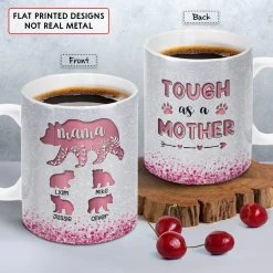 Personalized Mama Bear Tough As Mother Pink Color -Gift Series Store Personalized Mama Bear Tough As Mother Pink Color 2
