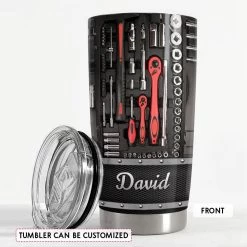 Personalized Mechanic Tumbler Mechanic's Tool Metallic Style -Gift Series Store Personalized Mechanic Tumbler Mechanics Tool Metallic Style 2