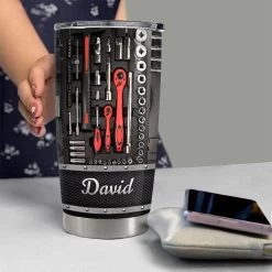 Personalized Mechanic Tumbler Mechanic's Tool Metallic Style -Gift Series Store Personalized Mechanic Tumbler Mechanics Tool Metallic Style 5