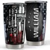 Personalized Mechanics Tumbler Mechanic Dad Tool Box For Daddy Father