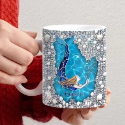 Personalized Mermaid Mug Custom Name -Gift Series Store Personalized Mermaid Mug Custom Name 4