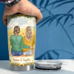 Personalized Mother Daughter Tumbler Sunflower For Woman Mama Girl -Gift Series Store Personalized Mother Daughter Tumbler Sunflower For Woman Mama Girl 3