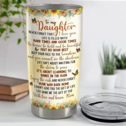 Personalized Mother Daughter Tumbler Sunflower For Woman Mama Girl -Gift Series Store Personalized Mother Daughter Tumbler Sunflower For Woman Mama Girl 4