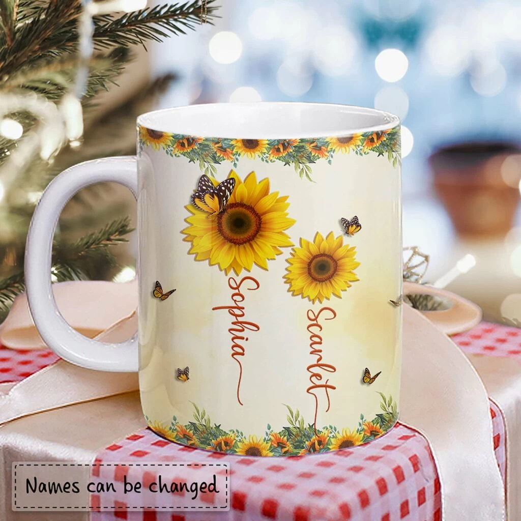 Personalized Mug For Daughter Sunflower Mother And Daughter 5 Personalized Mug For Daughter Sunflower Mother And Daughter - Image 3