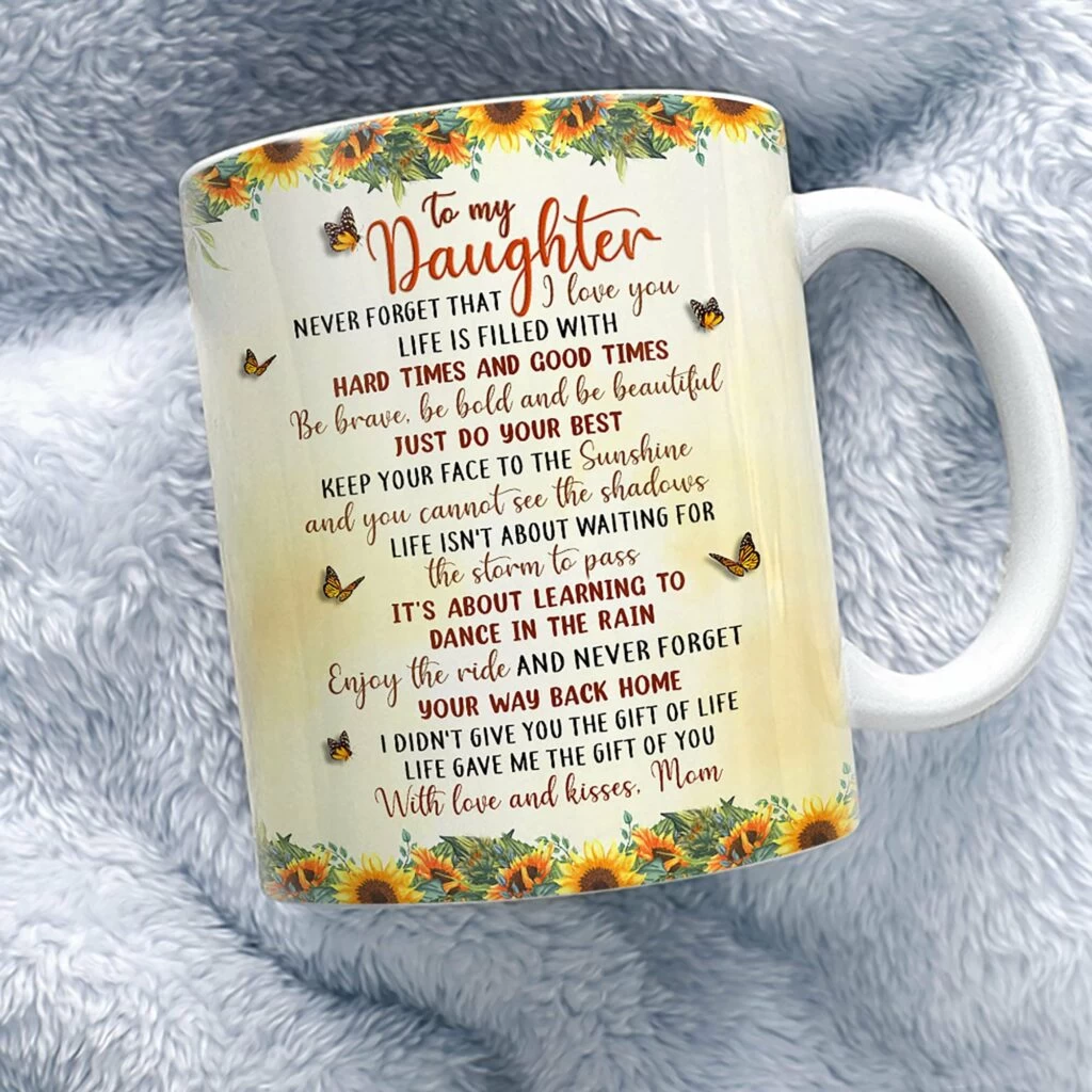 Personalized Mug For Daughter Sunflower Mother And Daughter 6 Personalized Mug For Daughter Sunflower Mother And Daughter - Image 4