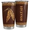 Personalized Native American Style Tumbler Leather Drawing Best Gift -Gift Series Store Personalized Native American Style Tumbler Leather Drawing Best Gift