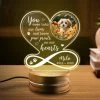 Personalized Night Light Heart Design With Custom Dog Photo -Gift Series Store Personalized Night Light Heart Design With Custom Dog Photo