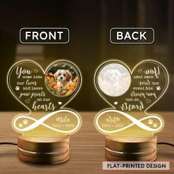 Personalized Night Light Heart Design With Custom Dog Photo -Gift Series Store Personalized Night Light Heart Design With Custom Dog Photo 2