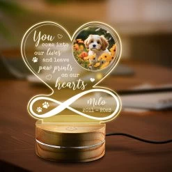 Personalized Night Light Heart Design With Custom Dog Photo -Gift Series Store Personalized Night Light Heart Design With Custom Dog Photo 3