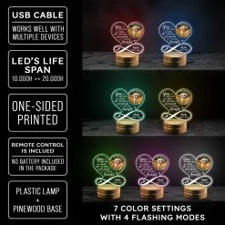 Personalized Night Light Heart Design With Custom Dog Photo -Gift Series Store Personalized Night Light Heart Design With Custom Dog Photo 4