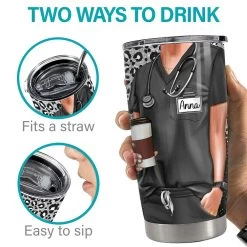 Personalized Nurse Scrub Tumbler With Customize Name Leopard Pattern 15 Personalized Nurse Scrub Tumbler With Customize Name Leopard Pattern -Gift Series Store Personalized Nurse Scrub Tumbler With Customize Name Leopard Pattern 6