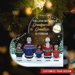 Personalized Ornament For Grandparents Love Grandkids Forever 11 Personalized Ornament For Grandparents Love Grandkids Forever -Gift Series Store Personalized Ornament For Grandparents Love Grandkids Forever 1