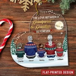 Personalized Ornament For Grandparents Love Grandkids Forever 12 Personalized Ornament For Grandparents Love Grandkids Forever -Gift Series Store Personalized Ornament For Grandparents Love Grandkids Forever 2