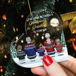 Personalized Ornament For Grandparents Love Grandkids Forever 13 Personalized Ornament For Grandparents Love Grandkids Forever -Gift Series Store Personalized Ornament For Grandparents Love Grandkids Forever 4