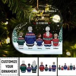 Personalized Ornament For Grandparents Love Grandkids Forever 15 Personalized Ornament For Grandparents Love Grandkids Forever -Gift Series Store Personalized Ornament For Grandparents Love Grandkids Forever 6