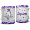 Personalized Owl Mug Jewelry Drawing Style