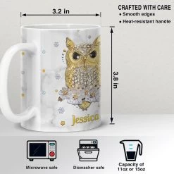 Personalized Owl Mug Just A Girl Who Loves Owls -Gift Series Store Personalized Owl Mug Just A Girl Who Loves Owls 12