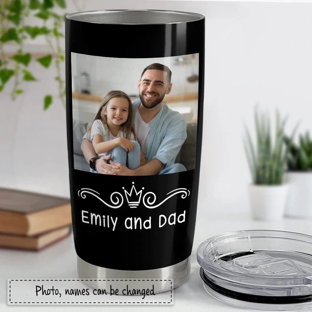 Personalized Photo Tumbler For Dad Gift On Father Day Family Gift 4 Personalized Photo Tumbler For Dad Gift On Father Day Family Gift - Image 2