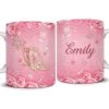 Personalized Pink Butterfly Rose Art Mug 2 Personalized Pink Butterfly Rose Art Mug -Gift Series Store Personalized Pink Butterfly Rose Art Mug