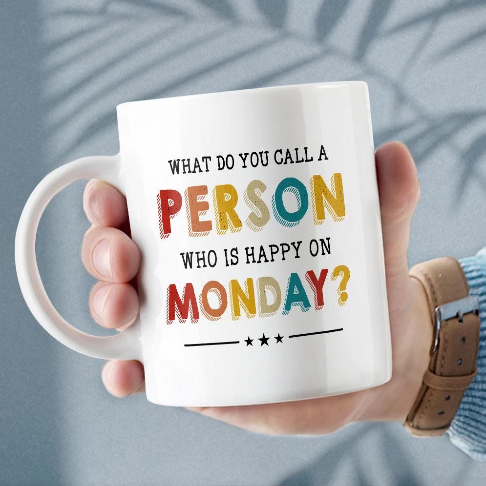 Personalized Retirement Mug Person Happy On Monday 6 Personalized Retirement Mug Person Happy On Monday - Image 4