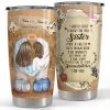 Personalized Sister Tumbler Fight A Bear For Sister Bestie -Gift Series Store Personalized Sister Tumbler Fight A Bear For Sister Bestie