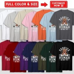 Personalized T-shirt For Dog Lover Service Human Do Not Pet -Gift Series Store Personalized T shirt For Dog Lover Service Human Do Not Pet 27