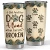 Personalized Tumbler For Dog Mom With Custom Dog Name Mandala Drawing -Gift Series Store Personalized Tumbler For Dog Mom With Custom Dog Name Mandala Drawing