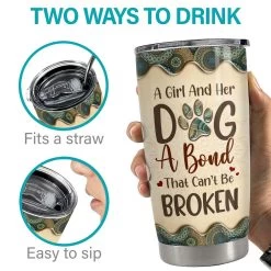 Personalized Tumbler For Dog Mom With Custom Dog Name Mandala Drawing -Gift Series Store Personalized Tumbler For Dog Mom With Custom Dog Name Mandala Drawing 6