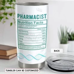 Personalized Tumbler For Pharmacist Nutrition Facts -Gift Series Store Personalized Tumbler For Pharmacist Nutrition Facts 3