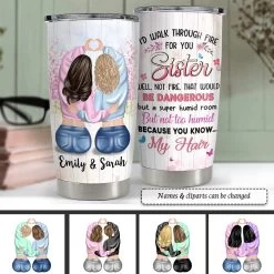 Personalized Tumbler For Sister Friend Funny Gift Custom 2 Peoples -Gift Series Store Personalized Tumbler For Sister Friend Funny Gift Custom 2 Peoples 2