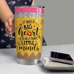 Personalized Tumbler For Teacher Big Heart To Shape Little Minds -Gift Series Store Personalized Tumbler For Teacher Big Heart To Shape Little Minds 5