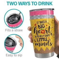 Personalized Tumbler For Teacher Big Heart To Shape Little Minds -Gift Series Store Personalized Tumbler For Teacher Big Heart To Shape Little Minds 6