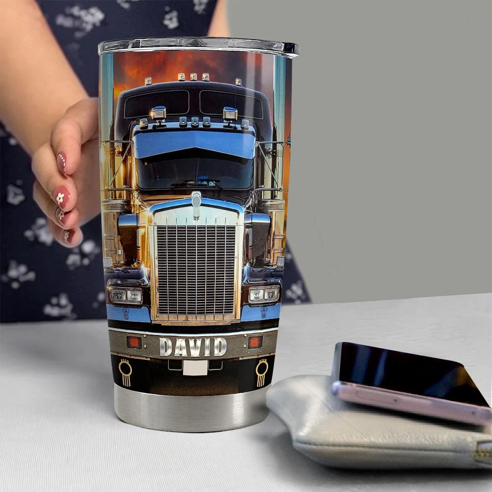 Personalized Tumbler For Trucker Nutrition Facts 8 Personalized Tumbler For Trucker Nutrition Facts - Image 6