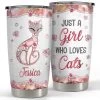 Personalized Tumbler Just A Girl Who Loves Cats Jewelry Style Gift -Gift Series Store Personalized Tumbler Just A Girl Who Loves Cats Jewelry Style Gift