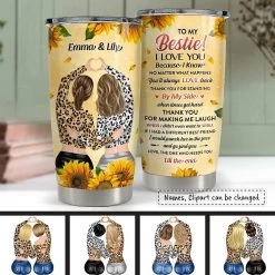 Personalized Tumbler Thank You For Making Me Laugh For Bestie -Gift Series Store Personalized Tumbler Thank You For Making Me Laugh For Bestie 2