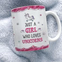 Personalized Unicorn Mug A Girl Who Loves Unicorns -Gift Series Store Personalized Unicorn Mug A Girl Who Loves Unicorns 3